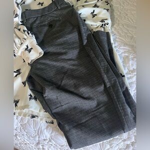 212 Collection Black and Gray Plaid Dress Pants